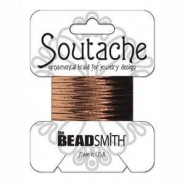Beadsmith Rayon soutache Schnur 3mm - Bronze metallic